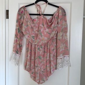 Pink Orchid Romper - Size M